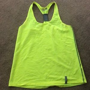 Under Armour bright neon running tank